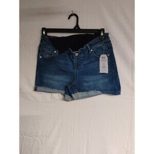 Time and Tru Maternity Shorts Size S (4-6) Roll cuff  Comfort Stretch  Shorts
